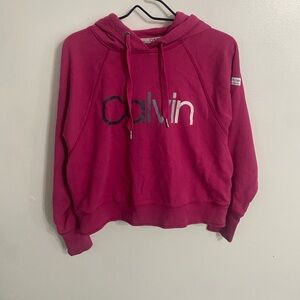 Calvin Klein Pink Oversized Long Sleeve Hoodie